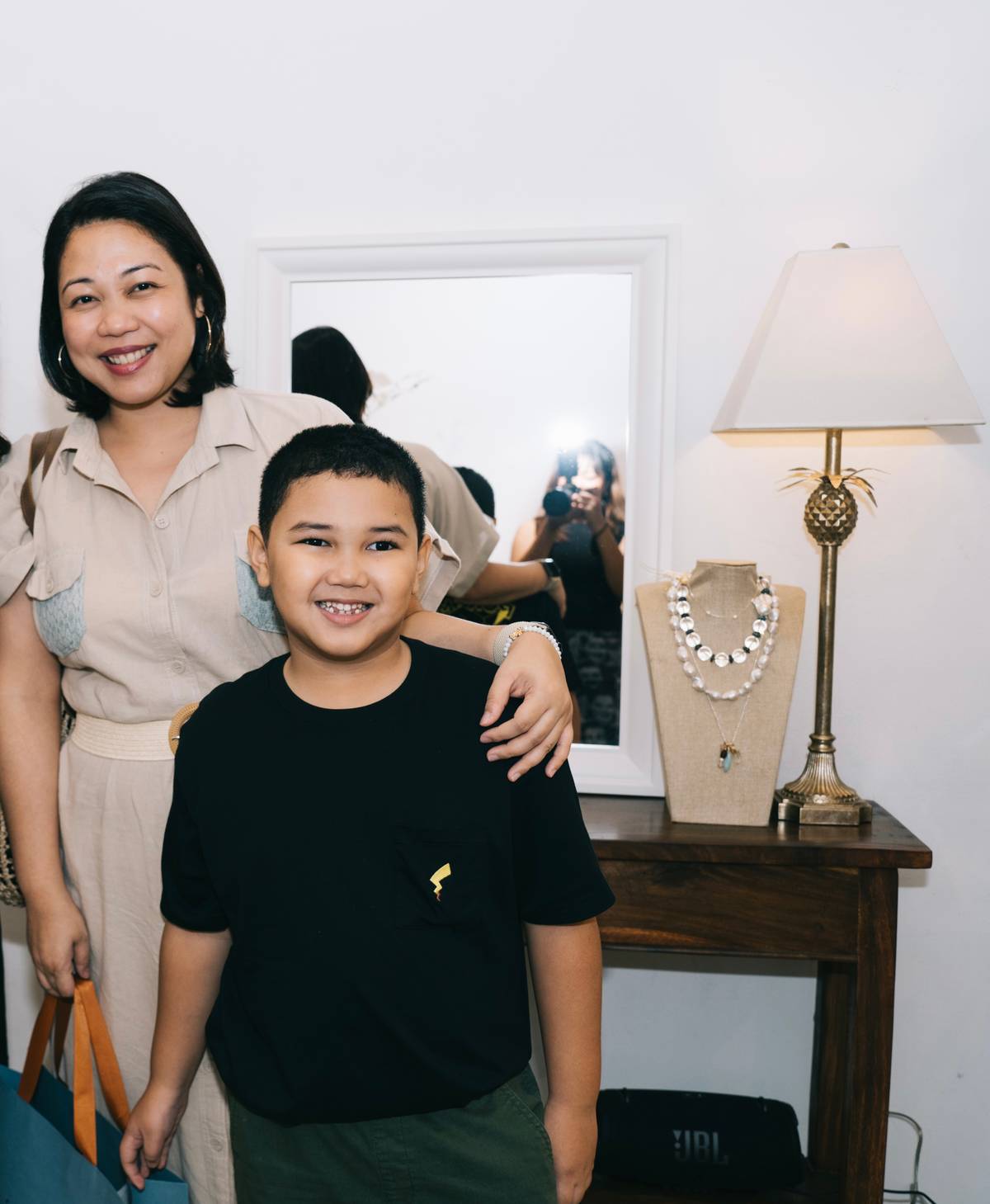 Sabrina Acosta and son.